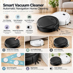 Robot Vacuum Cleaner | 3-in-1 Mop Combo & Automatic Navigation