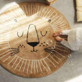Round Children's Rug | Soft Polyester & Microfiber | 80/100/120 cm