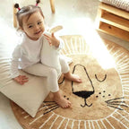 Round Children's Rug | Soft Polyester & Microfiber | 80/100/120 cm