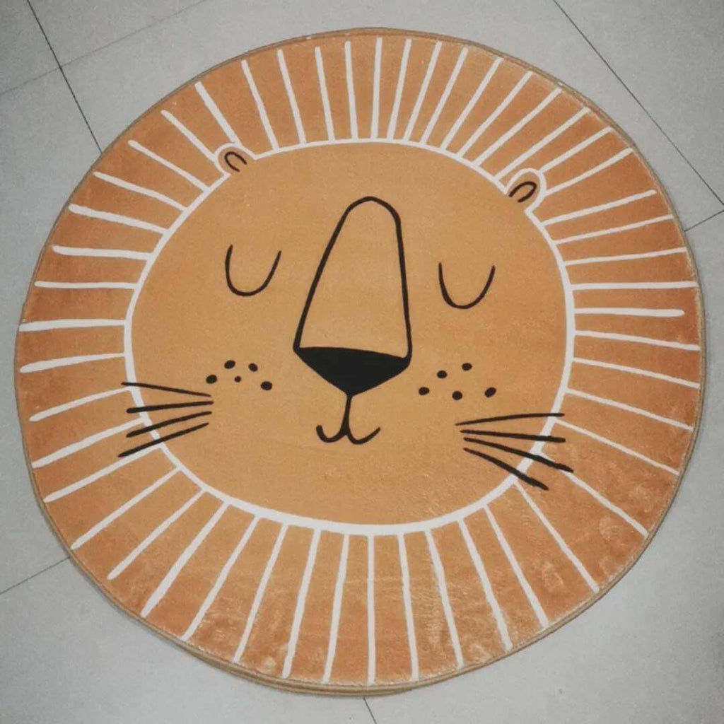 Round Children's Rug | Soft Polyester & Microfiber | 80/100/120 cm