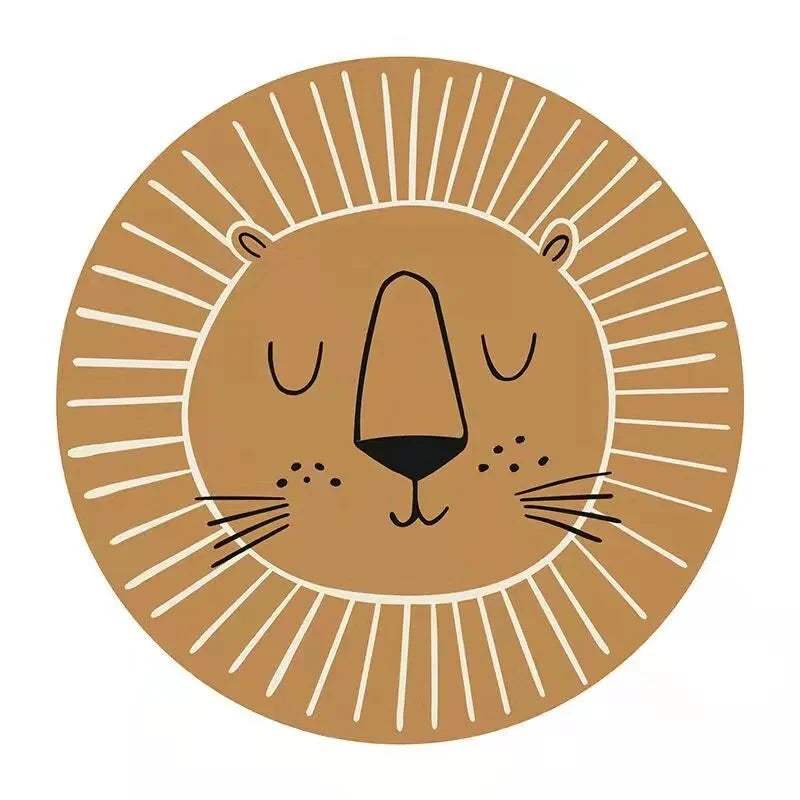 Round Children's Rug | Soft Polyester & Microfiber | 80/100/120 cm
