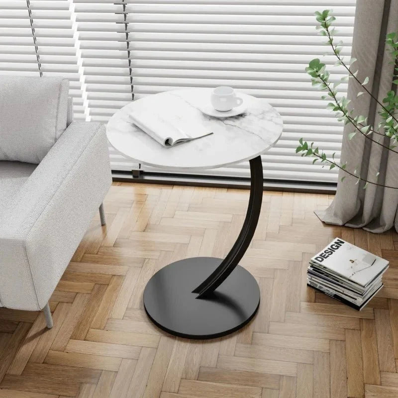 Round Side Table | Reinforced Wood & Steel Frame