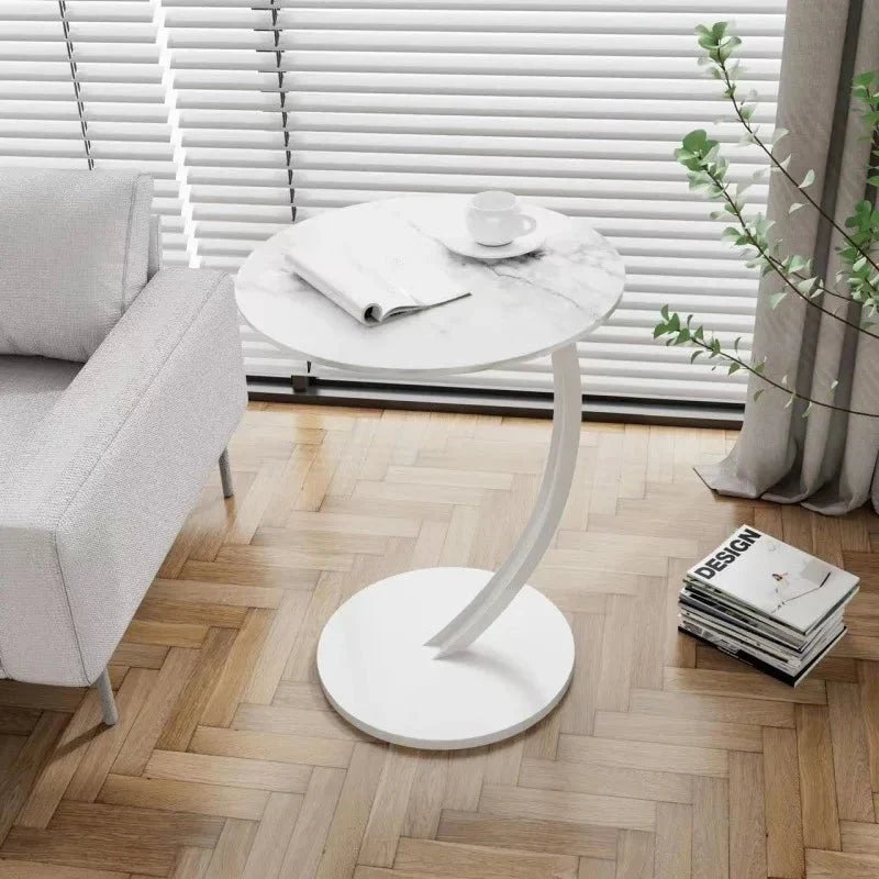 Round Side Table | Reinforced Wood & Steel Frame
