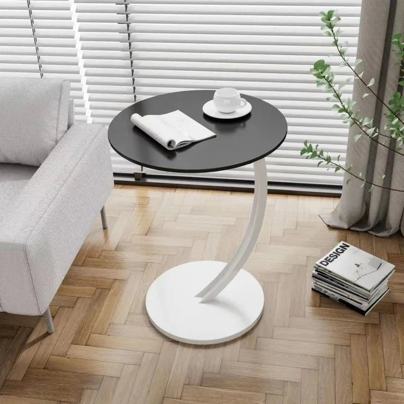 Round Side Table | Reinforced Wood & Steel Frame