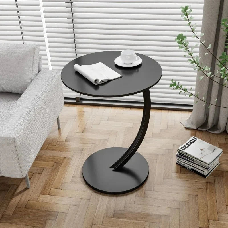 Round Side Table | Reinforced Wood & Steel Frame