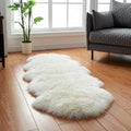 Rug | Faux Sheepskin Plush & Non-Slip Suede Backing