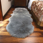 Rug | Faux Sheepskin Plush & Non-Slip Suede Backing
