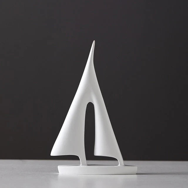 Sailboat Statue | Resin Nautical Decor