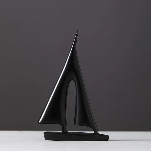 Sailboat Statue | Resin Nautical Decor