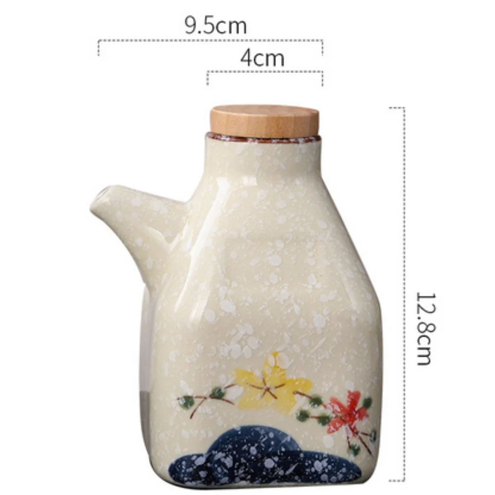 Sauce Dispenser | Hand-Painted Ceramic & Drip-Free Spout