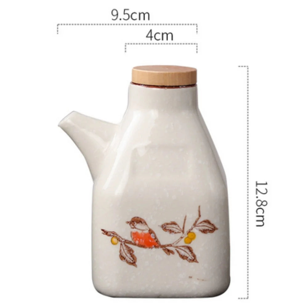 Sauce Dispenser | Hand-Painted Ceramic & Drip-Free Spout