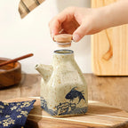Sauce Dispenser | Hand-Painted Ceramic & Drip-Free Spout