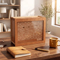 Savings Box | Wooden & Clear-Acrylic Panel | 9 Goal Options