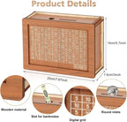 Savings Box | Wooden & Clear-Acrylic Panel | 9 Goal Options