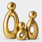 Sculpture Set | Matte Resin & Abstract Neoclassical | 3-Piece Set