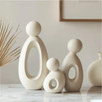 Sculpture Set | Matte Resin & Abstract Neoclassical | 3-Piece Set