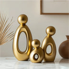 Sculpture Set | Matte Resin & Abstract Neoclassical | 3-Piece Set
