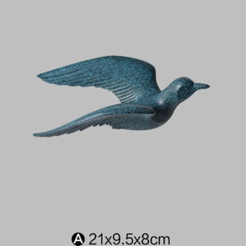 Seagull Wall Decoration | Polyresin Laser-Engraved