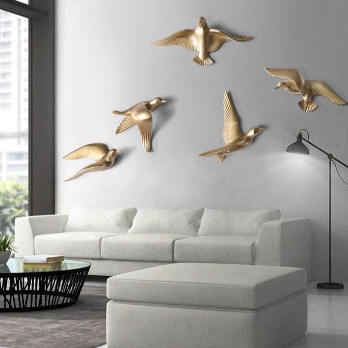 Seagull Wall Decoration | Polyresin Laser-Engraved