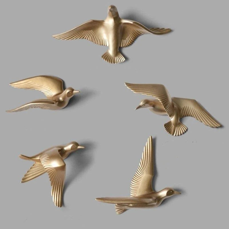 Seagull Wall Decoration | Polyresin Laser-Engraved