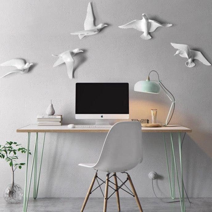 Seagull Wall Decoration | Polyresin Laser-Engraved