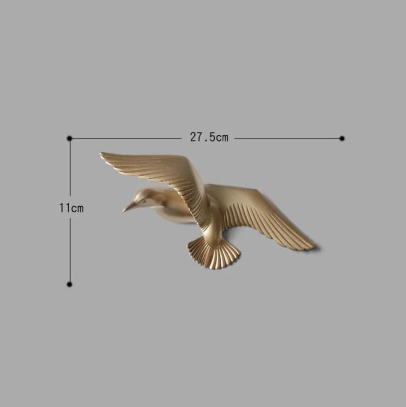Seagull Wall Decoration | Polyresin Laser-Engraved