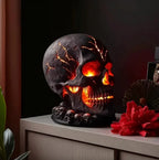 Skull Lamp | Flickering Lava Effect & USB-Powered | 20 cm