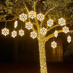 Snowflake Lights | IP65 Waterproof & Energy-Efficient LED | 30 cm Diameter
