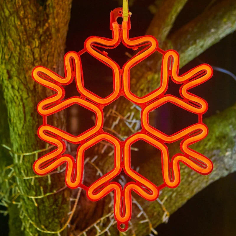 Snowflake Lights | IP65 Waterproof & Energy-Efficient LED | 30 cm Diameter