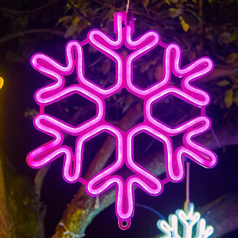 Snowflake Lights | IP65 Waterproof & Energy-Efficient LED | 30 cm Diameter