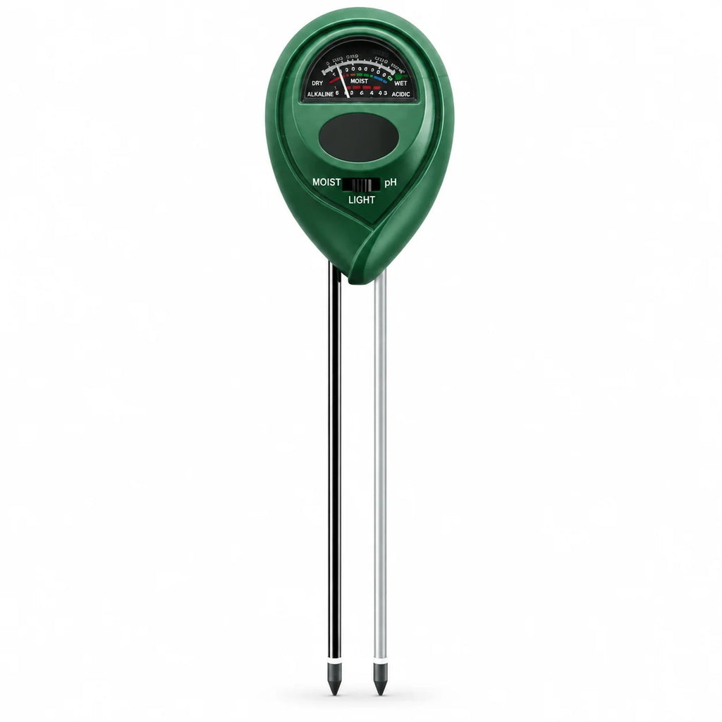 Soil Moisture Meter | 3-In-1 Moisture, Light & pH Tester | Indoor & Outdoor Use