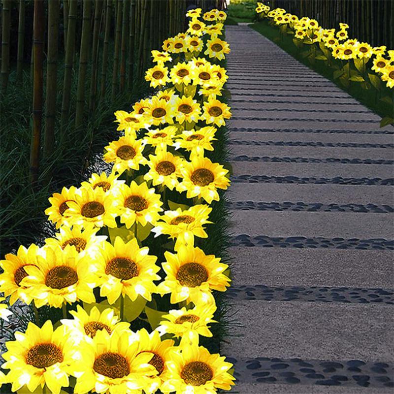 Solar Garden Light | Sunflower Design & Solar-Powered | Up To 8 Hours