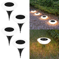 Solar Ground Lights | Solar-Powered 360° LED Illumination | Set of 4