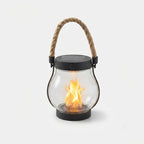 Solar Lantern | Real Flame Flicker & USB-C Rechargeable