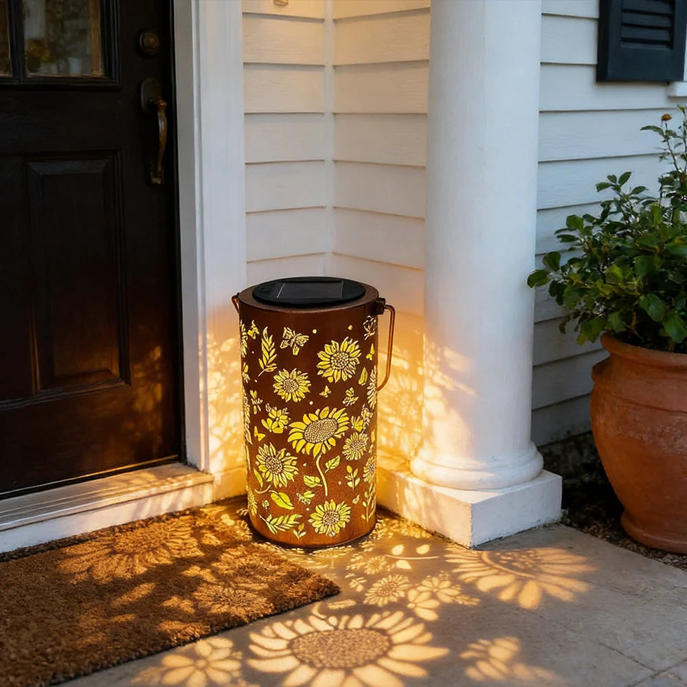 Solar Lantern | Tree Pattern Projection & IP55 Waterproof