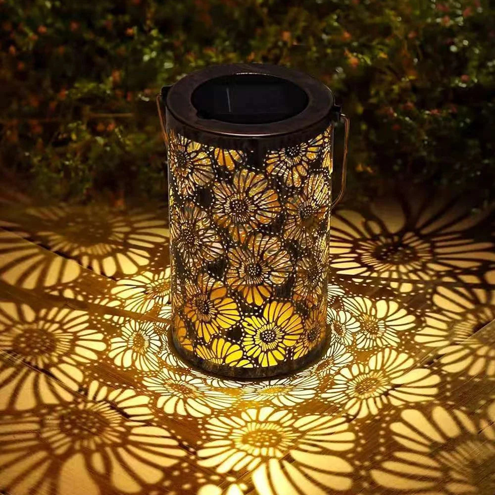 Solar Lantern | Tree Pattern Projection & IP55 Waterproof