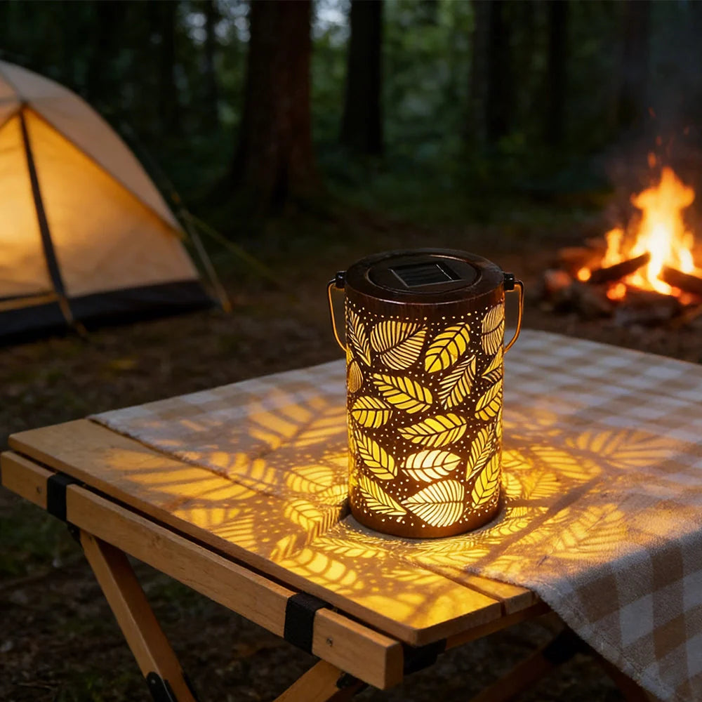 Solar Lantern | Tree Pattern Projection & IP55 Waterproof