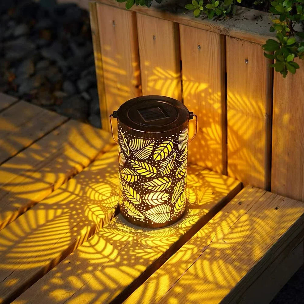 Solar Lantern | Tree Pattern Projection & IP55 Waterproof