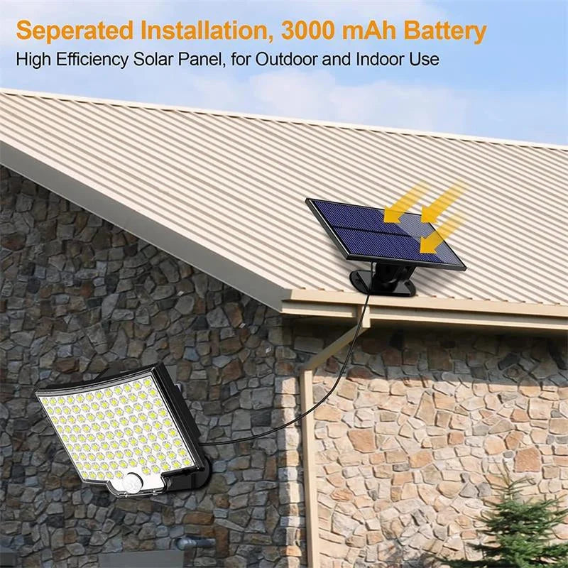 Solar Motion Light | Detachable Panel & Motion Sensor | IP65 Weatherproof