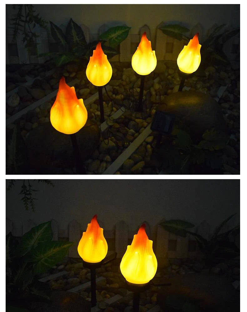Solar Torch Light | Flickering Flame & IP65 Waterproof