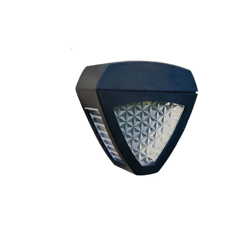 Solar Wall Lamp | Egyptian Pattern Glass & IP65 Waterproof
