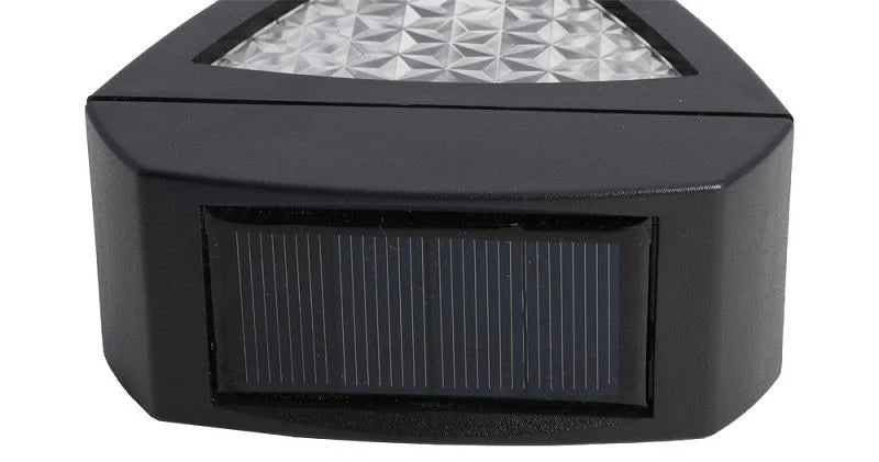 Solar Wall Lamp | Egyptian Pattern Glass & IP65 Waterproof