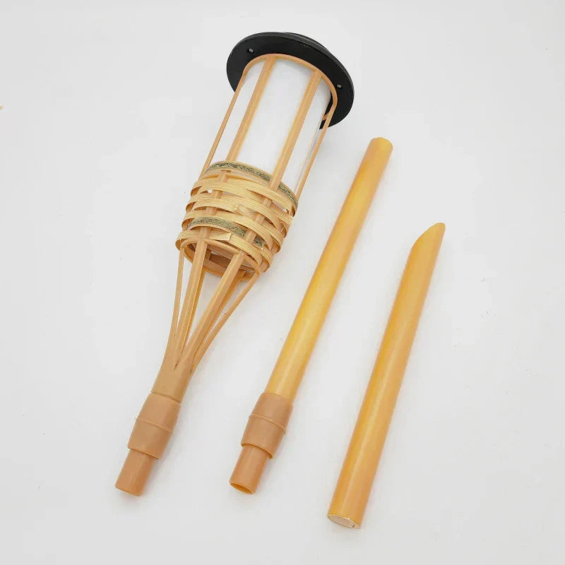 Solargartenfackeln | Flackernde Flamme & Solarenergie | 5er Set
