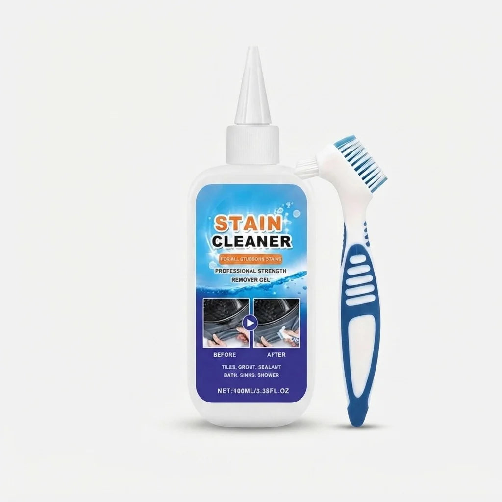 Stain & Mold Remover Gel | No-Scrub Thick Gel | Includes Brush