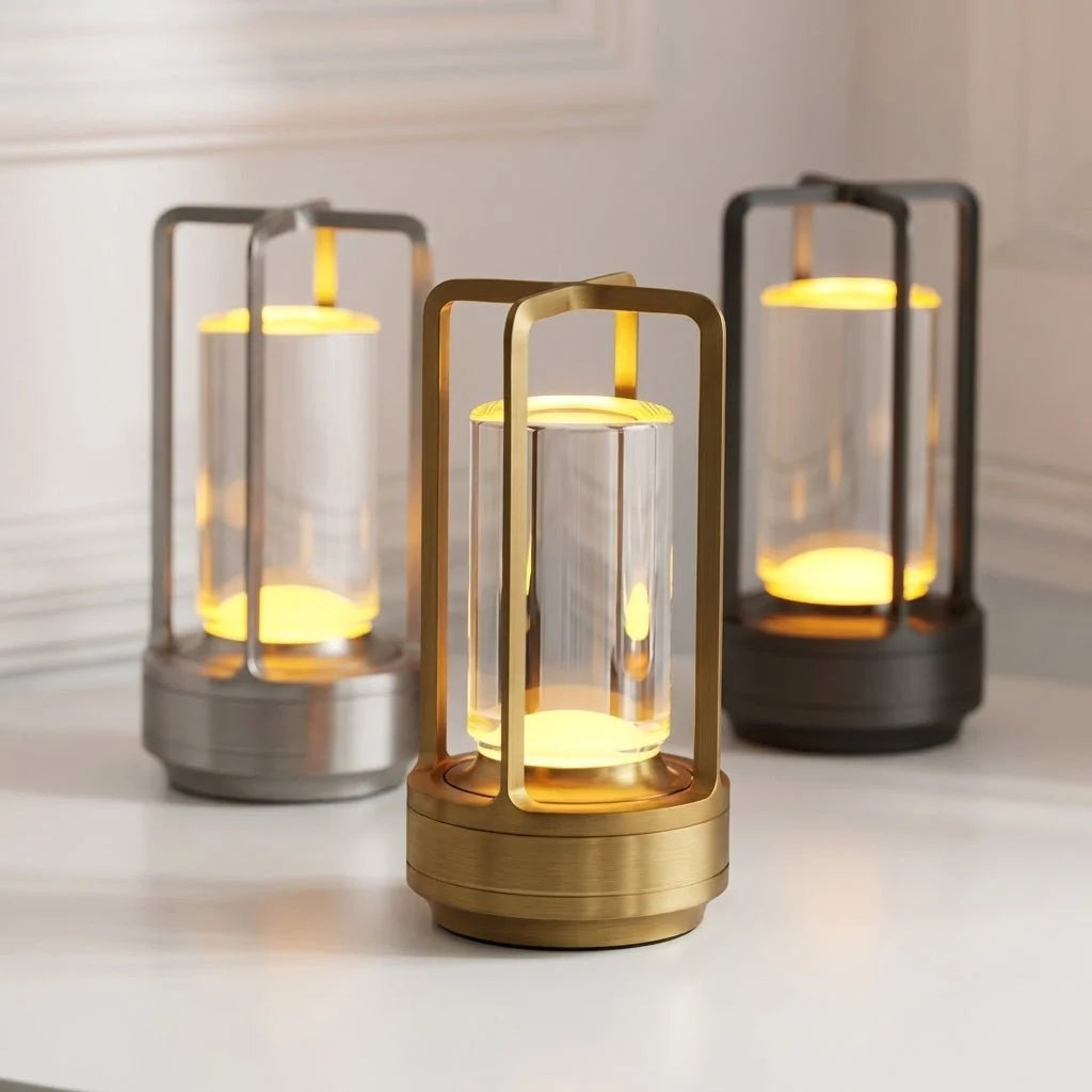 Table Lamp | Cordless Lantern & 3-Color Dimmable LED