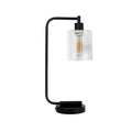 Table Lamp | Cylindrical Metal & Fabric | Ø15 x 30 cm