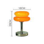 Table Lamp | Glass With Colorful Pattern & Integrated Eye-Friendly LED