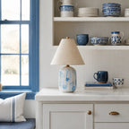 Table Lamp | Handcrafted Ceramic Base & Linen Shade