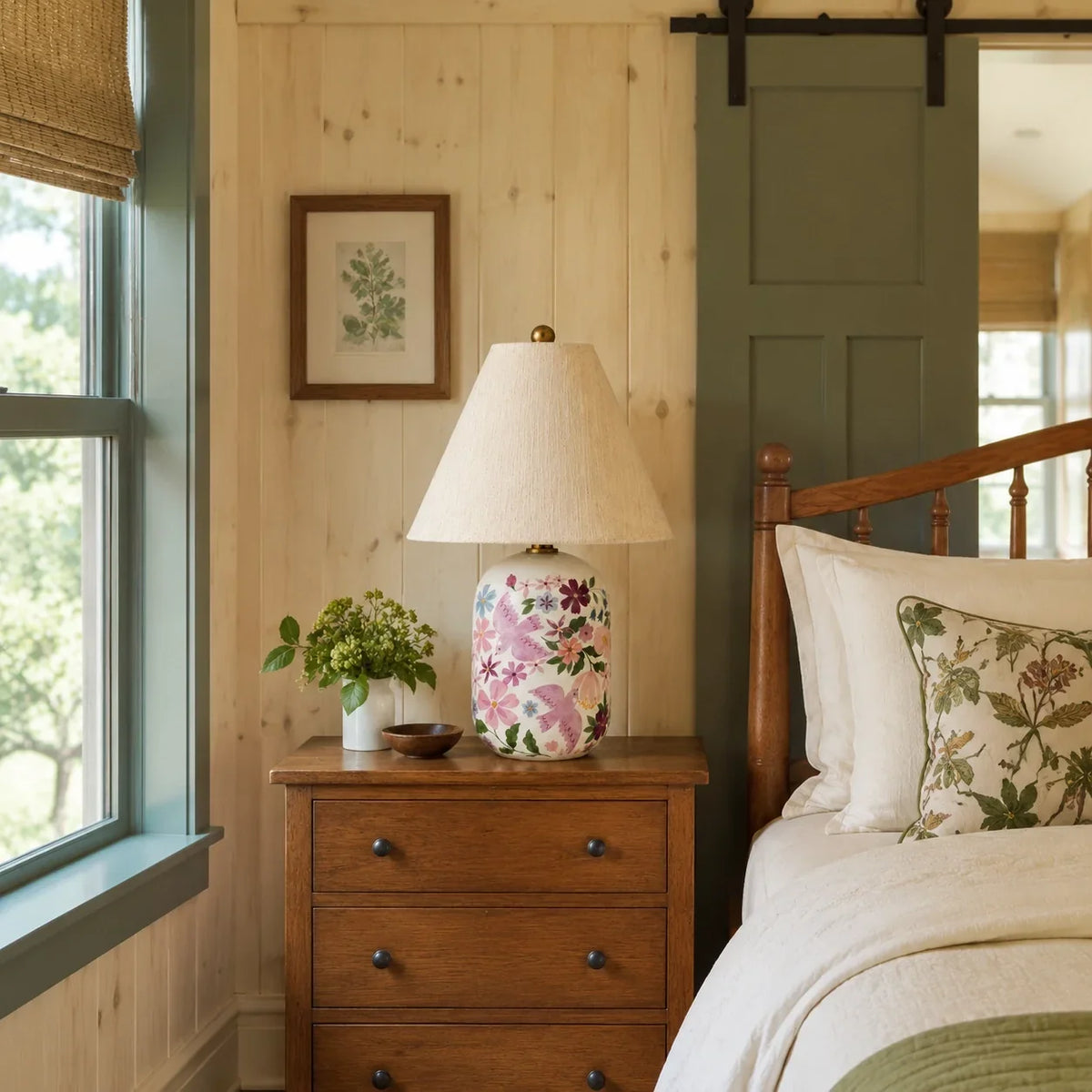 Table Lamp | Handcrafted Ceramic Base & Linen Shade