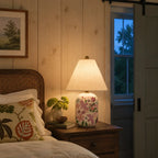 Table Lamp | Handcrafted Ceramic Base & Linen Shade